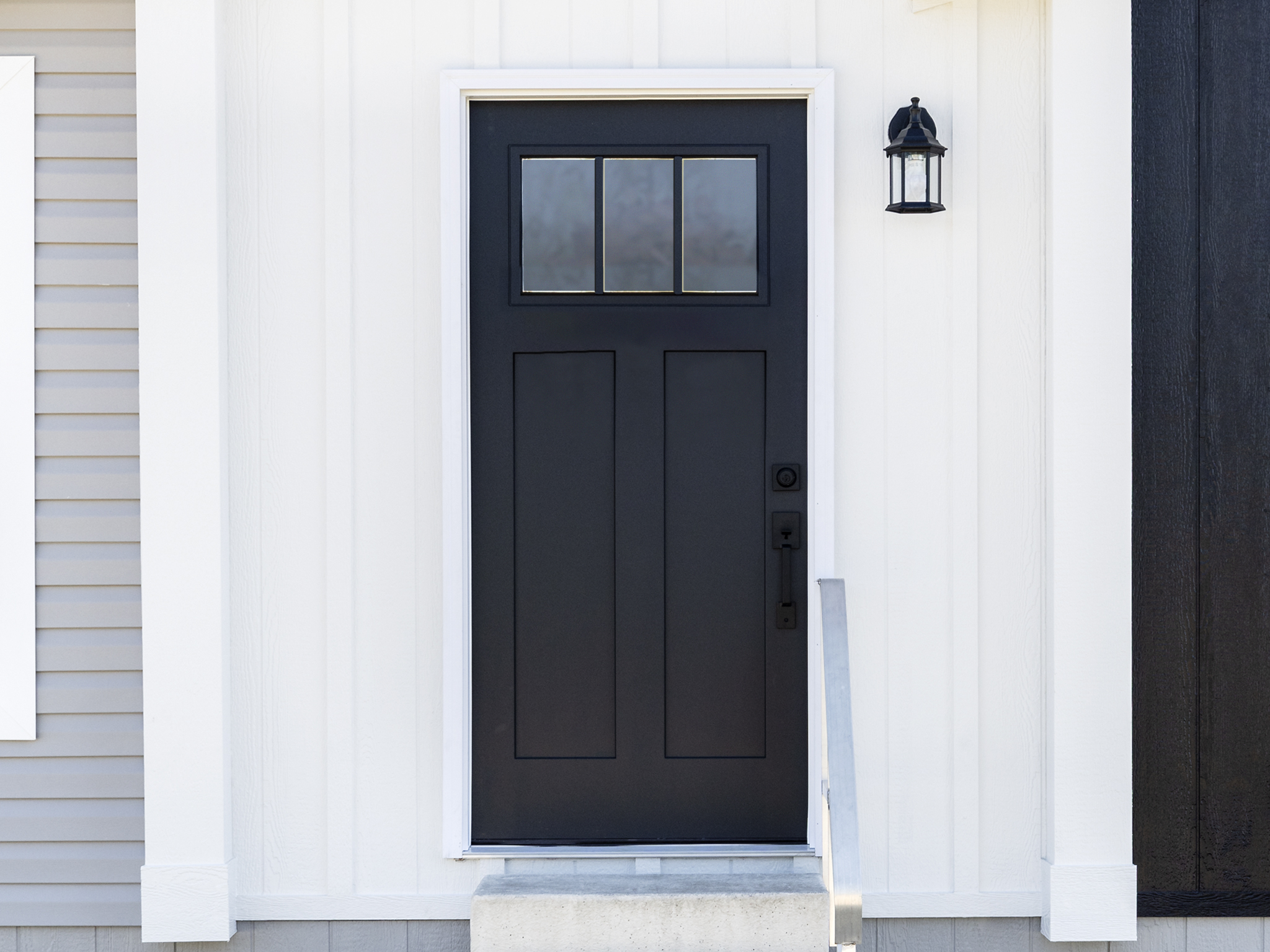 Black Craftsman Front Door